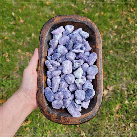 Lepidolite Tumbles