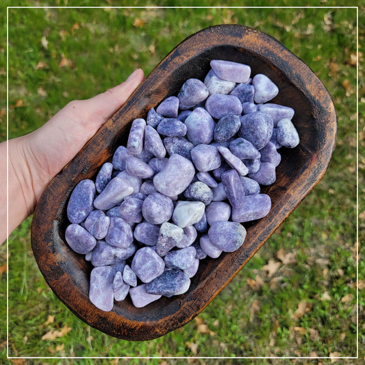 Lepidolite Tumbles