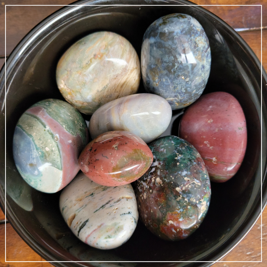 Sea Jasper Palm Stones