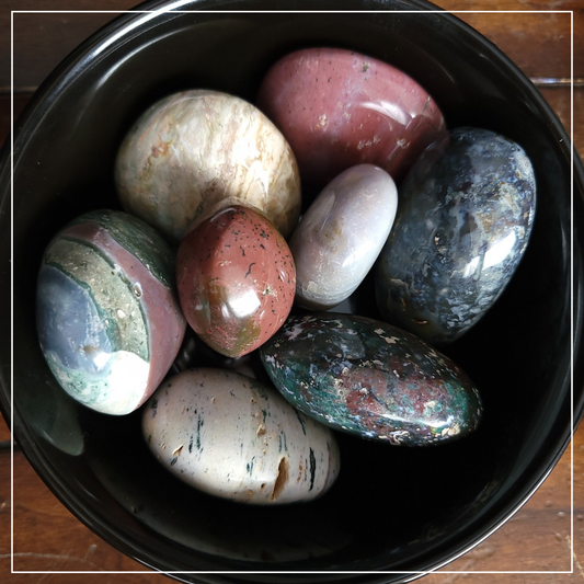 Sea Jasper Palm Stones