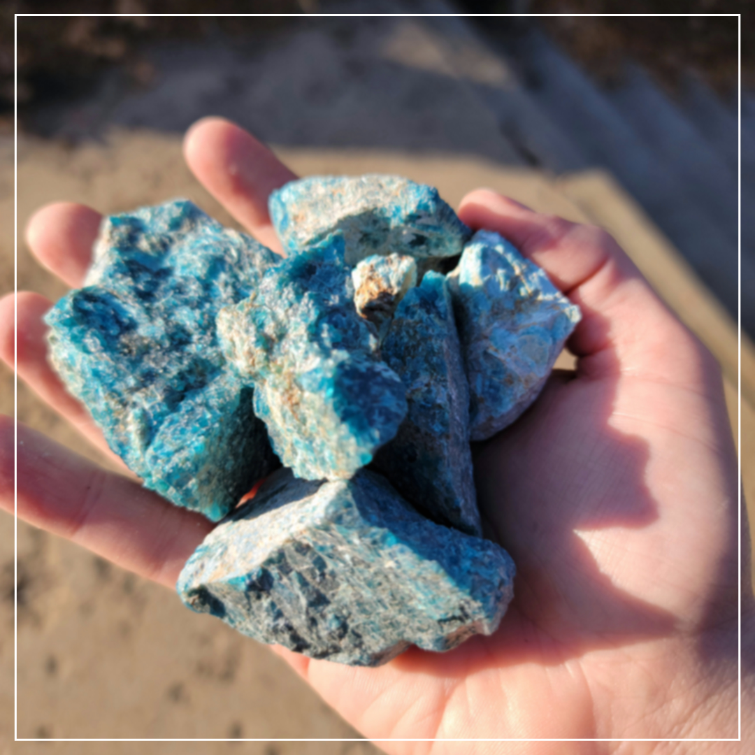 Raw Blue Apatite