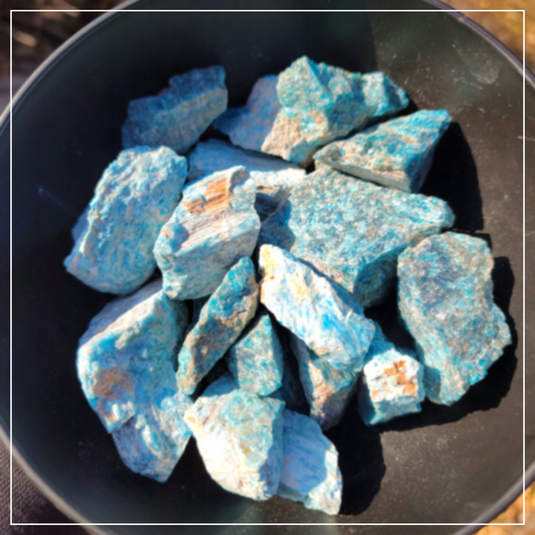 Raw Blue Apatite