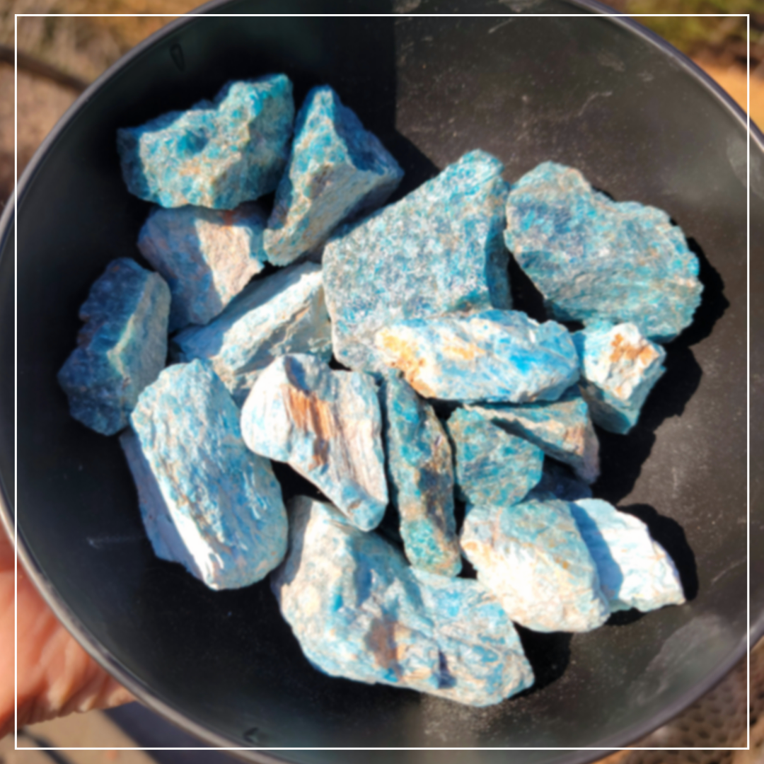 Raw Blue Apatite