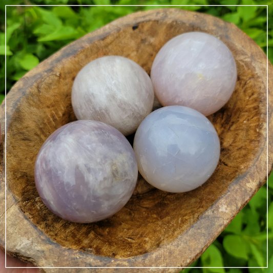 Blue Rose Quartz Spheres