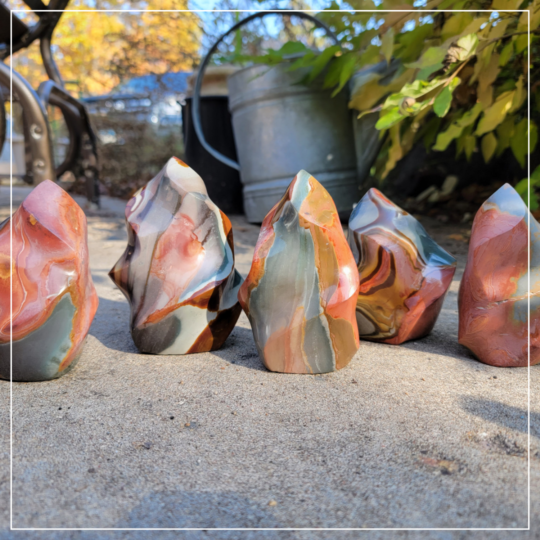 Polychrome Jasper Flames