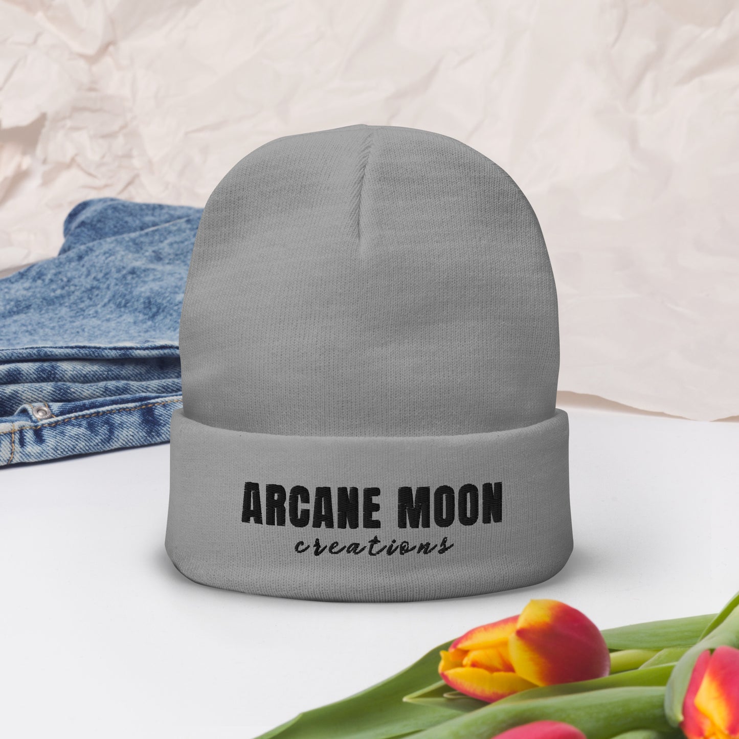 Arcane Moon Creations - Embroidered Beanie