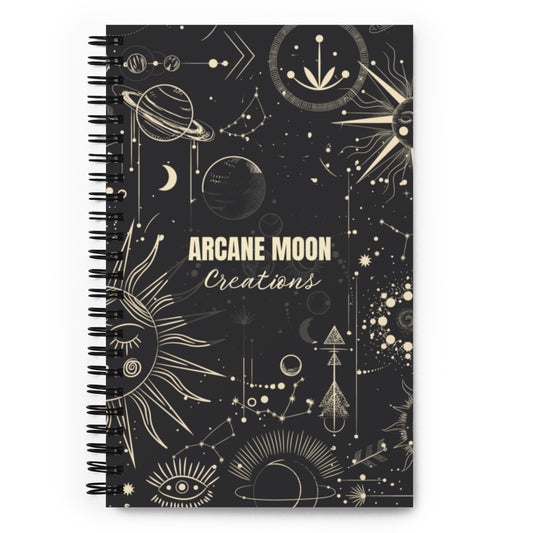 Arcane Moon Creations "Space" Theme Spiral Notebook/Journal